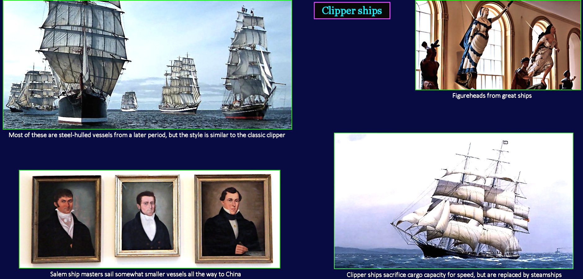 Clipper ships, 1850s